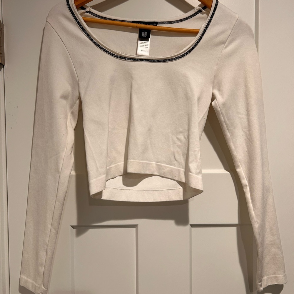 Sincerely Jules White Long Sleeve Top